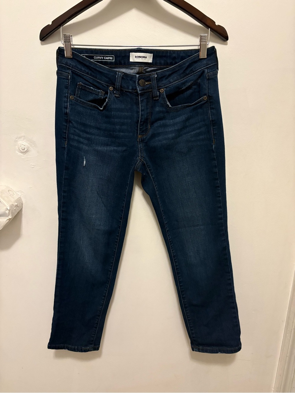 Sonoma Dark Blue Curvy Ankle Jeans
